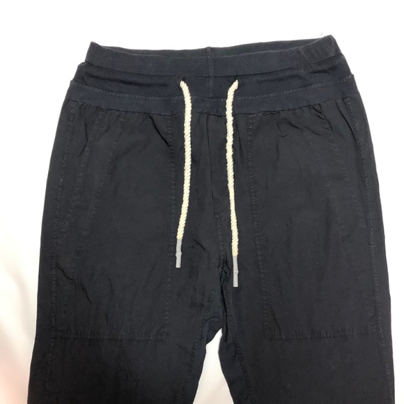 Bassike Utility Jogger Sweatpants Black Jersey Slouch - Picture 2 of 13